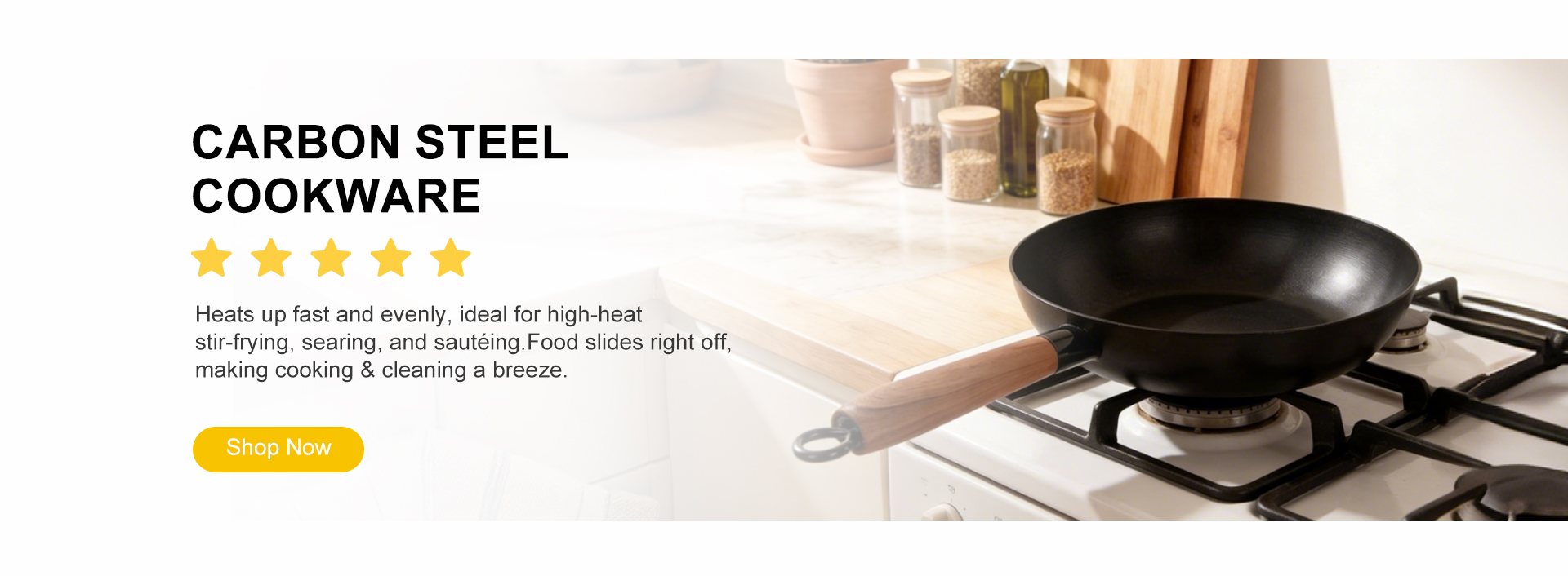 Carbon steel nonstick cookware series