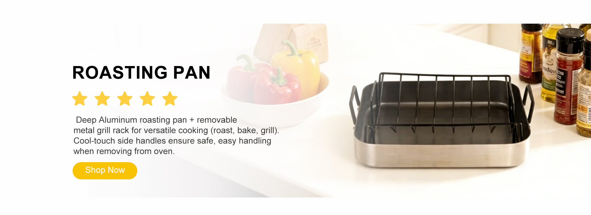 Roasting pan and roaster series