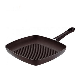 Aluminum nonstick grill pan with spiral bottom 2.0 2.5 3.0mm