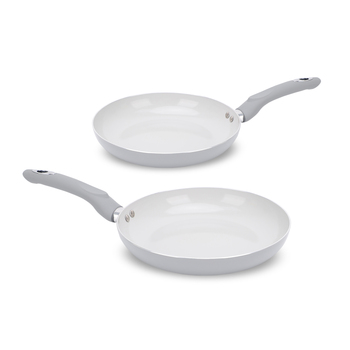 Healthy ceramic nonstick fry pan with cool bakelite handle